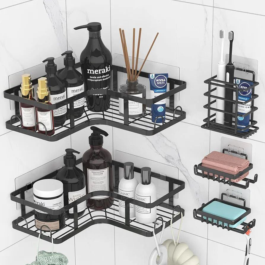 Ensemble organisateur 5 en 1 pour salle de bain et cuisine
