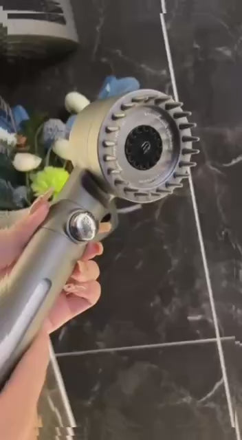 Pommeau de douche magique 3 en 1 : massage, nettoyage en profondeur et contrôle intelligent de la pression de l’eau